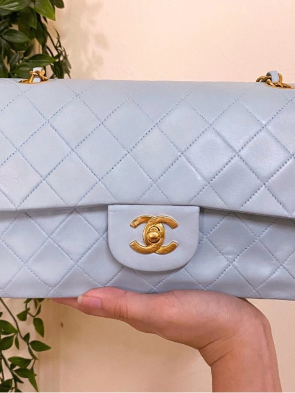 Chanel Classic Flap Bag in Baby Blue
